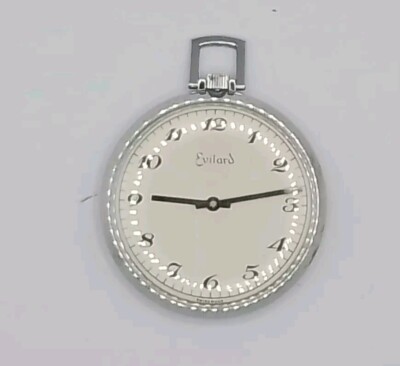 Evilard Taschenuhr Stahl Vintage läuft und schön