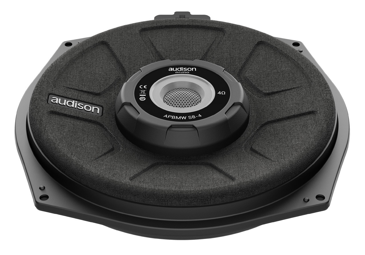 audison APMBW S8-4 ウーファー bmw mini Audison APBMW S8-4 BMW Under Seat Subwoofer Woofer BMW Mini Coupe