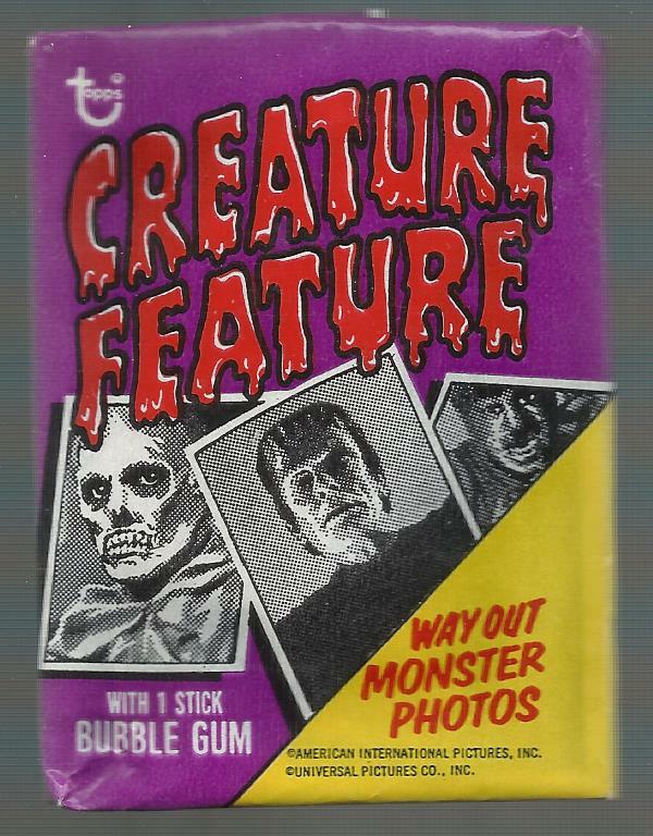 1973 TOPPS CREATURE FEATURE UNOPENED PACK THIS FUN PACK