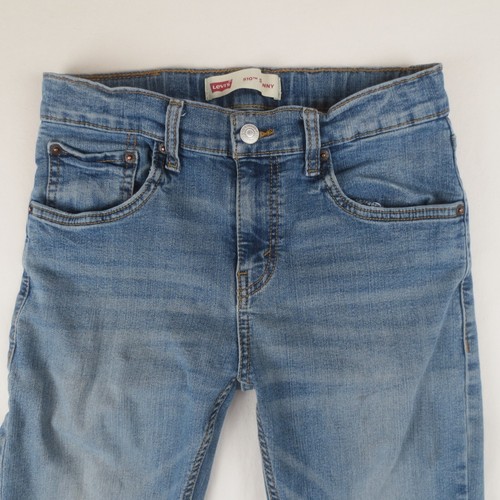 Levis 510 Jeans Girls 16 Reg (Actual 28x29) Blue Skinny Fit Stretch Light Denim - Picture 2 of 16