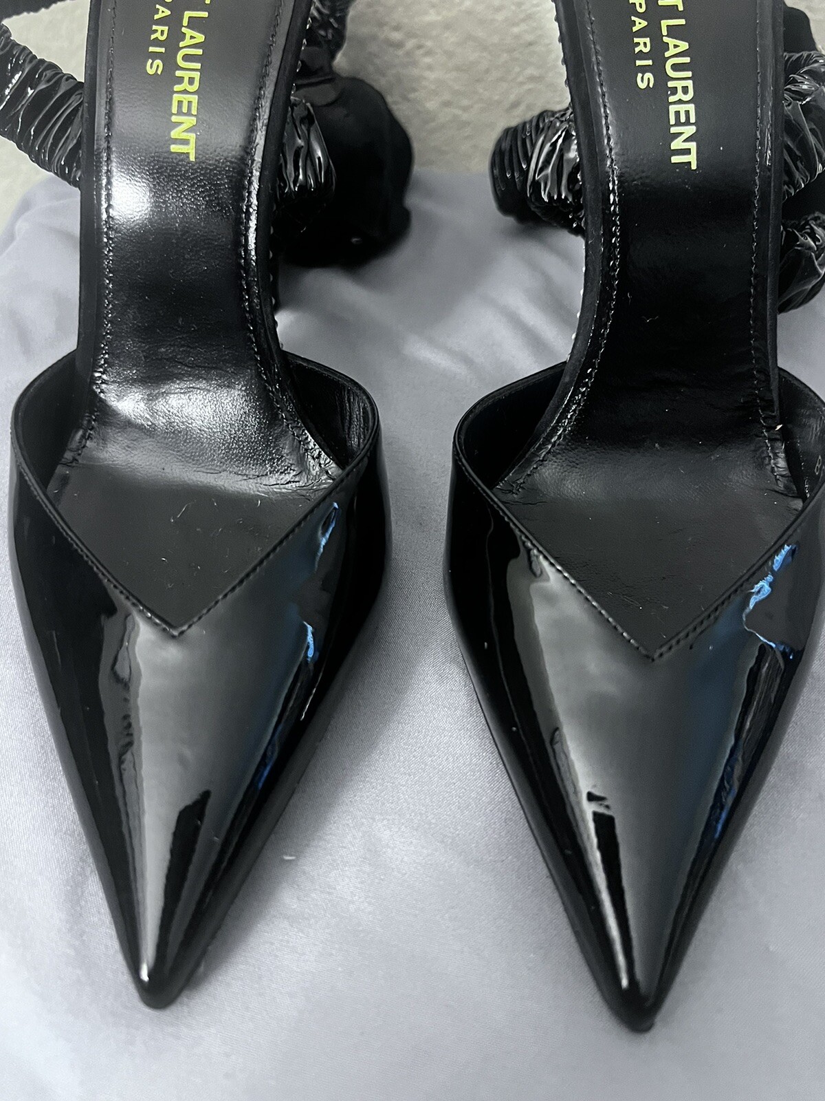 Décolleté alla caviglia Freja brevettato Saint Laurent 37 5