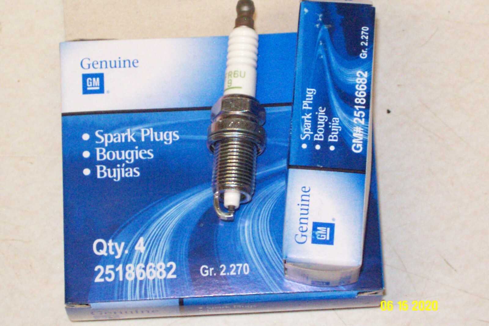 GM 25186682 Ignition Spark Plugs Set of 4