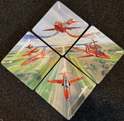 Vintage Limited Edition Red Arrows Teller von Davenport x4