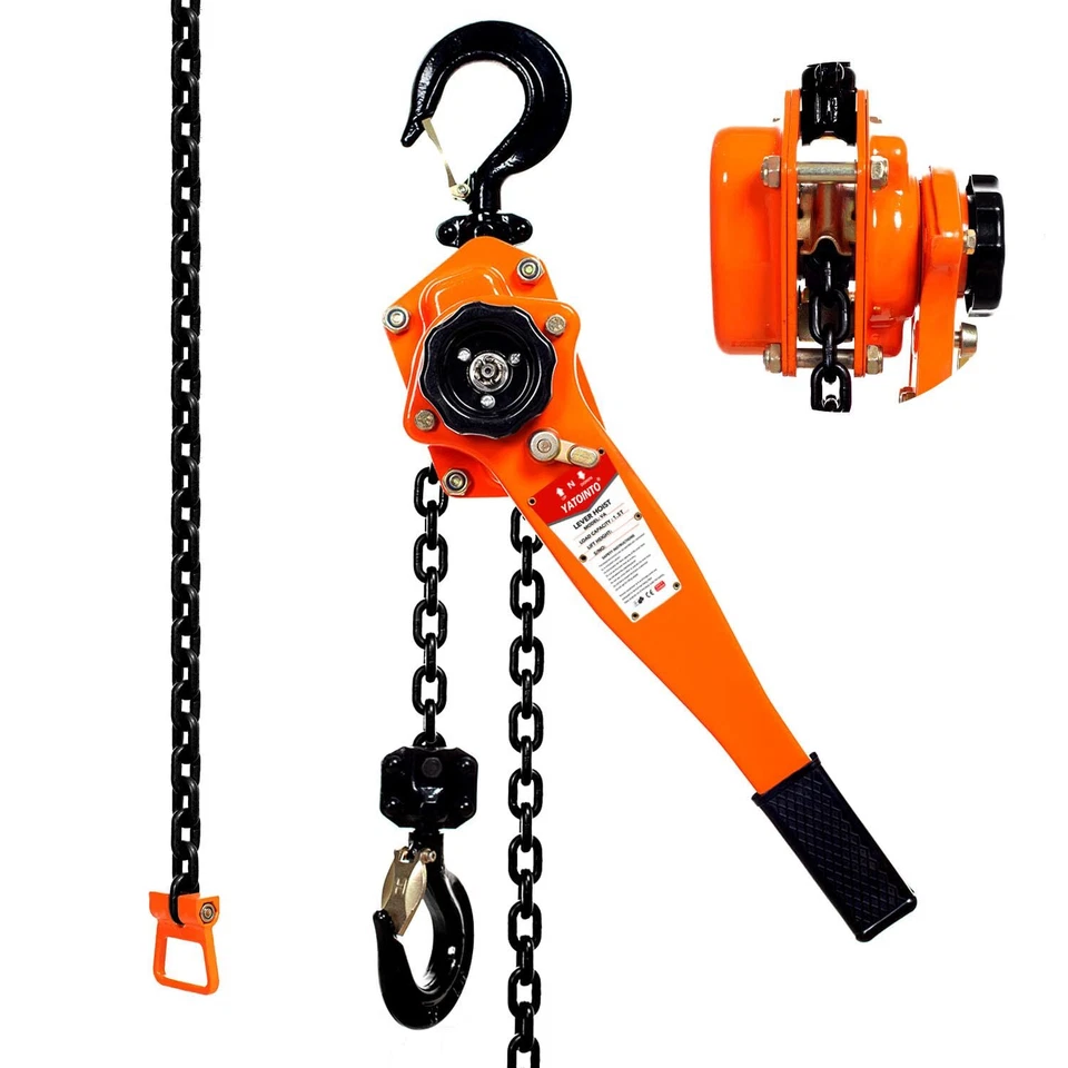 YATOINTO Manual Lever Chain Hoist,Chain Come Along for Warehouse Garages
