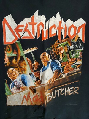 【希少】DESTRUCTION Mad Butcher Tシャツ とCDセット Vintage Destruction Mad Butcher T-Shirt 2001 Kreator Sodom Sadus