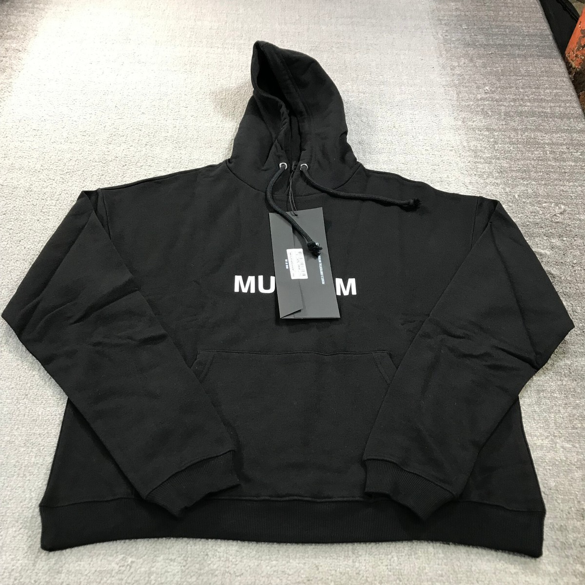 New Hood By Air Sweater Mens Small Museum Spell Out HBA Black