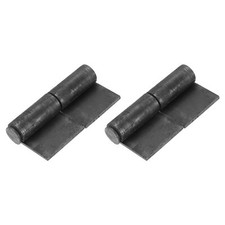 2 Pack 4-8/9" x 2-5/9" Carbon Steel Weld on Door Hinges with Removable Pin