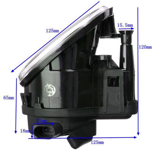 Pair Fog Driving Light Foglamp Fit For Audi A3 2004-2008 Q7 2007-2009 8P0941699A - Picture 2 of 8