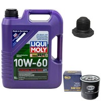 MotoröL Set 10W-60 5 Liter + ÖLfilter + ÖLablassschraube FüR Opel Corsa A Kadett