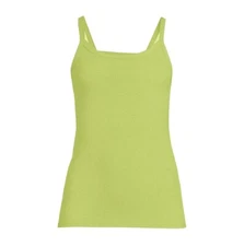 NO BOUNDARIES Juniors  XXL (19) Juniors Rib Cami Top Stretch Tank - Lime
