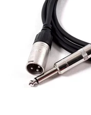 1 to 25'FT Mogami 2552 Neutrik XLR-M to 1/4 Mono Patch Microphone Audio cable
