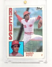 AUTHENTIC AUTOGRAPHED AUTO 1984 Topps Set-Break #160 Mario Soto Cincinnati Reds 