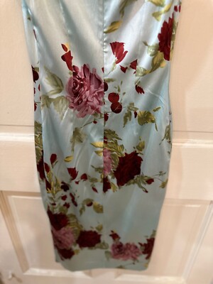 DOLCE & GABBANA 90's vintage boned corset slip silk dress floral