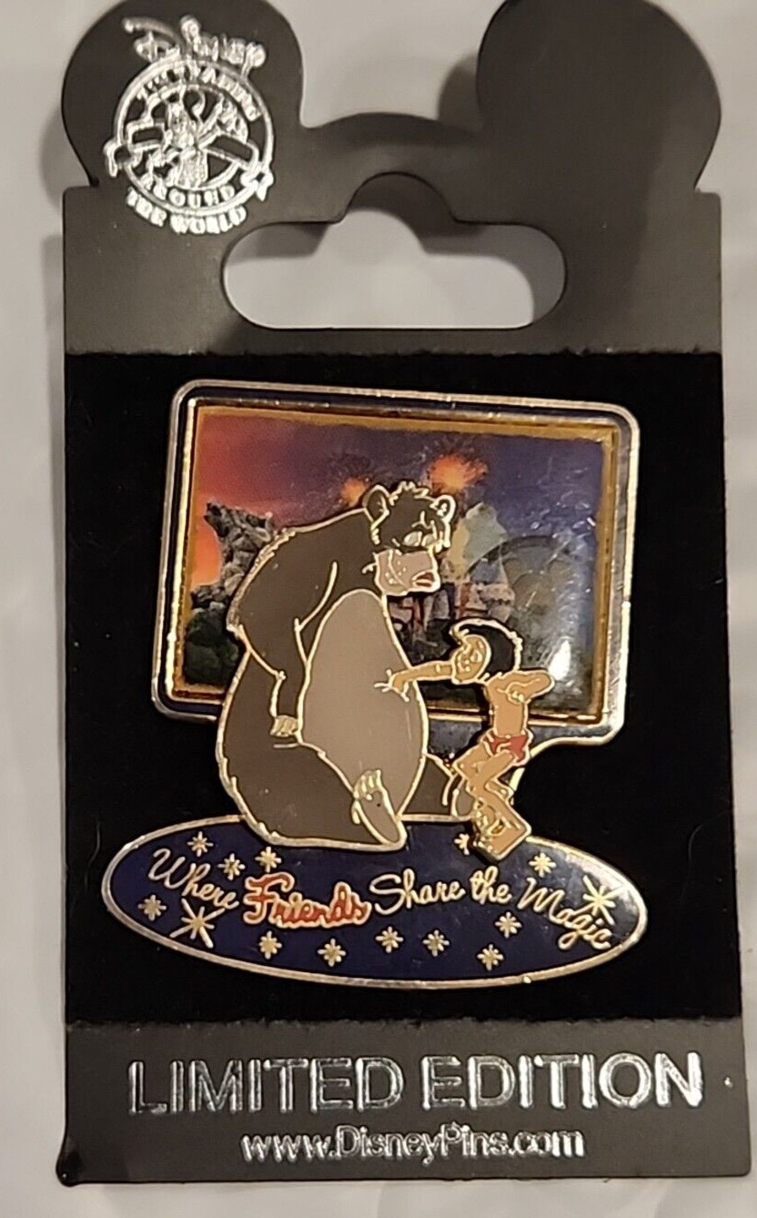 Disney Pin 18947 DLR Where Friends Share the Magic Jungle Book 3D Mowgli LE