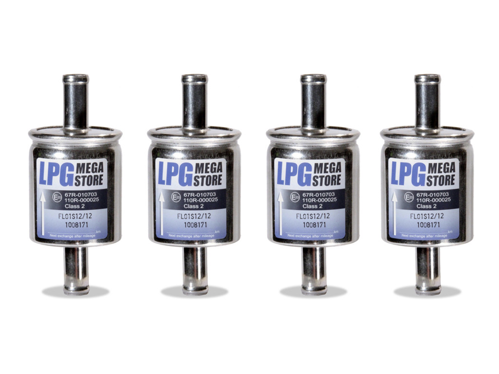 10 Filtri GPL Auto Universali - 12mm, 100mm Per BRC E KME