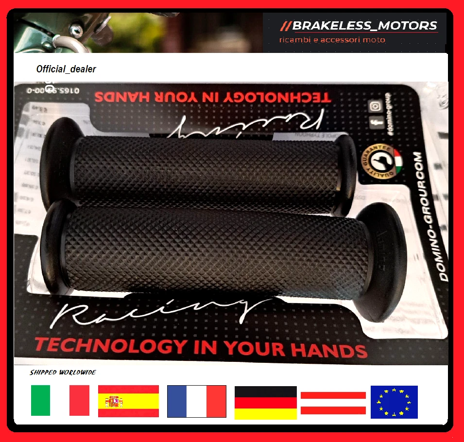 COPPIA MANOPOLE 120mm DOMINO KYMCO   PEOPLE S DD EURO3 125 07-08 - QUANNON NAKED Foto 2 de 4