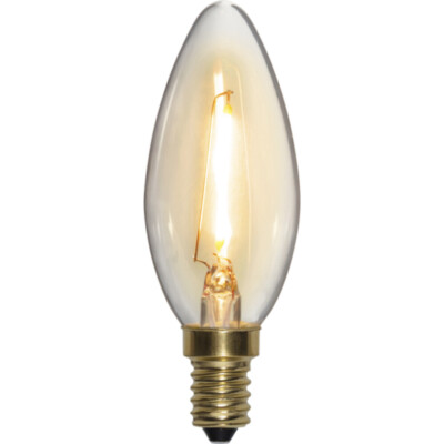 STAR Soft Glow Deko LED Leuchtmittel E14 C35 2100K warmweiß 70lm 0,8W IP44