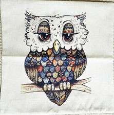 Pillow Covers 18 x 18 Sofa Throw Flowers Birds Owl Herbs Unicorn Choose from 13