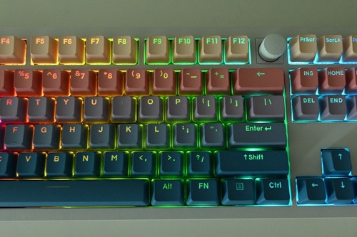 Backlit Pastel Rainbow Gradient Side Print Keycap Set | Mechanical Keyboard - Picture 3 of 19