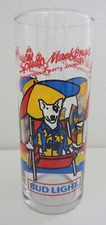 Vintage 1987 Bud Light Beer Spuds MacKenzie at Beach Glass 6" Tall Party Animal