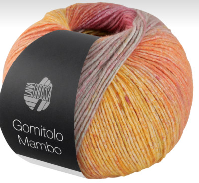 (kg/59 ) NEU! Gomitolo MAMBO Farbverlauf Lana Grossa 100g Fb.2033 100% Baumwolle