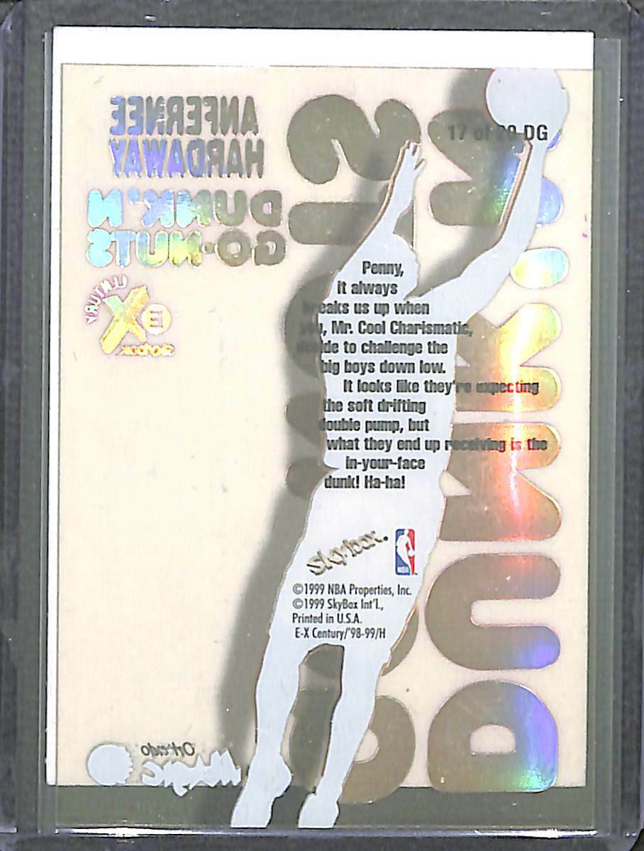 1998-99 Skybox EX Century Dunk'n Go-Nuts #17 Anfernee 1998-99 Skybox EX Century Dunk'n Go-Nuts #17 Anfernee