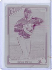 Leo De Vries 2024 Bowman Draft Chrome 1/1 Printing Plate Magenta #BDC-116 Padres