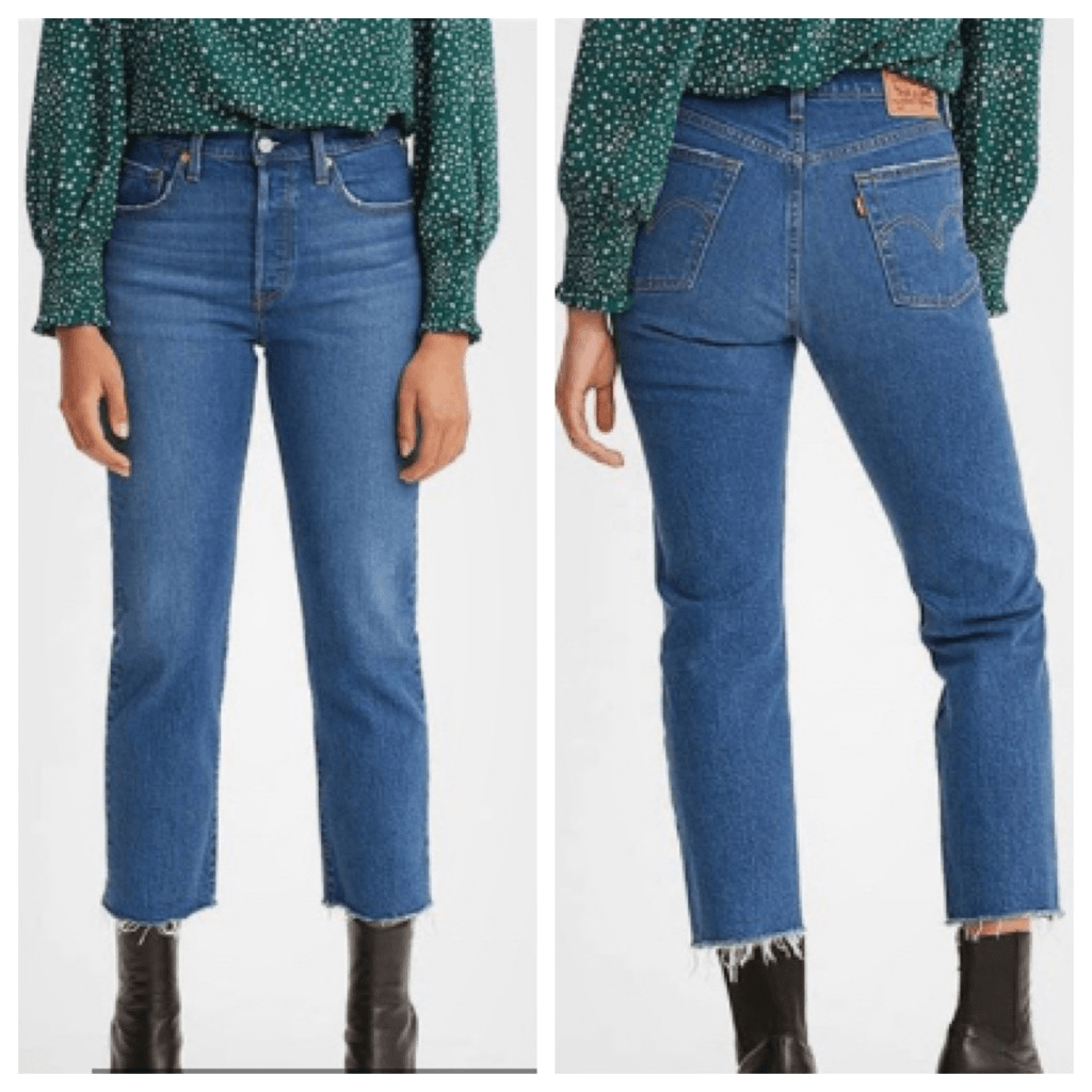 Levi's 501 Blue Straight Leg High Rise Button Fly Jeans Size 31