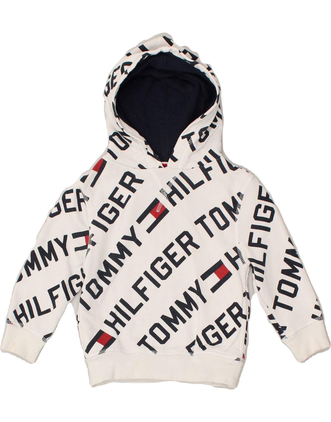 TOMMY HILFIGER Baby Boys Graphic Hoodie Jumper 1824 Months White