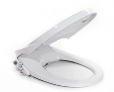 JEP101V Dual Nozzle Manual Bidet for Elongated Toilet with Soft Close Seat NEW