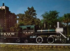 Railroad Postcard One Spot C & M W Charleston SC Locomotive Train Audio Visual 
