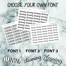 Stickers by Mena-Cleaning Scripts Planner Stickers