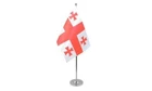 GEORGIA PRESTIGE TABLE FLAG 6'' x 9'' Satin - GEORGIAN DESK FLAG 22 x 15 cm - St