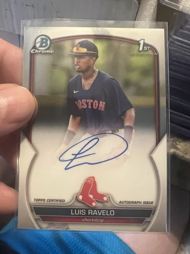 2023 Bowman Chrome Luis Ravelo RC⚡️AUTO⚡️FLAWLESS⚡️1st Red Six