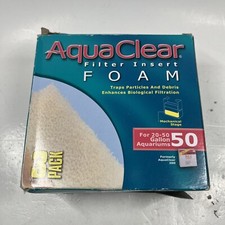 AquaClear 50 Foam Filter Inserts Aquarium Filter Replacement Media, 3-Pack A1394