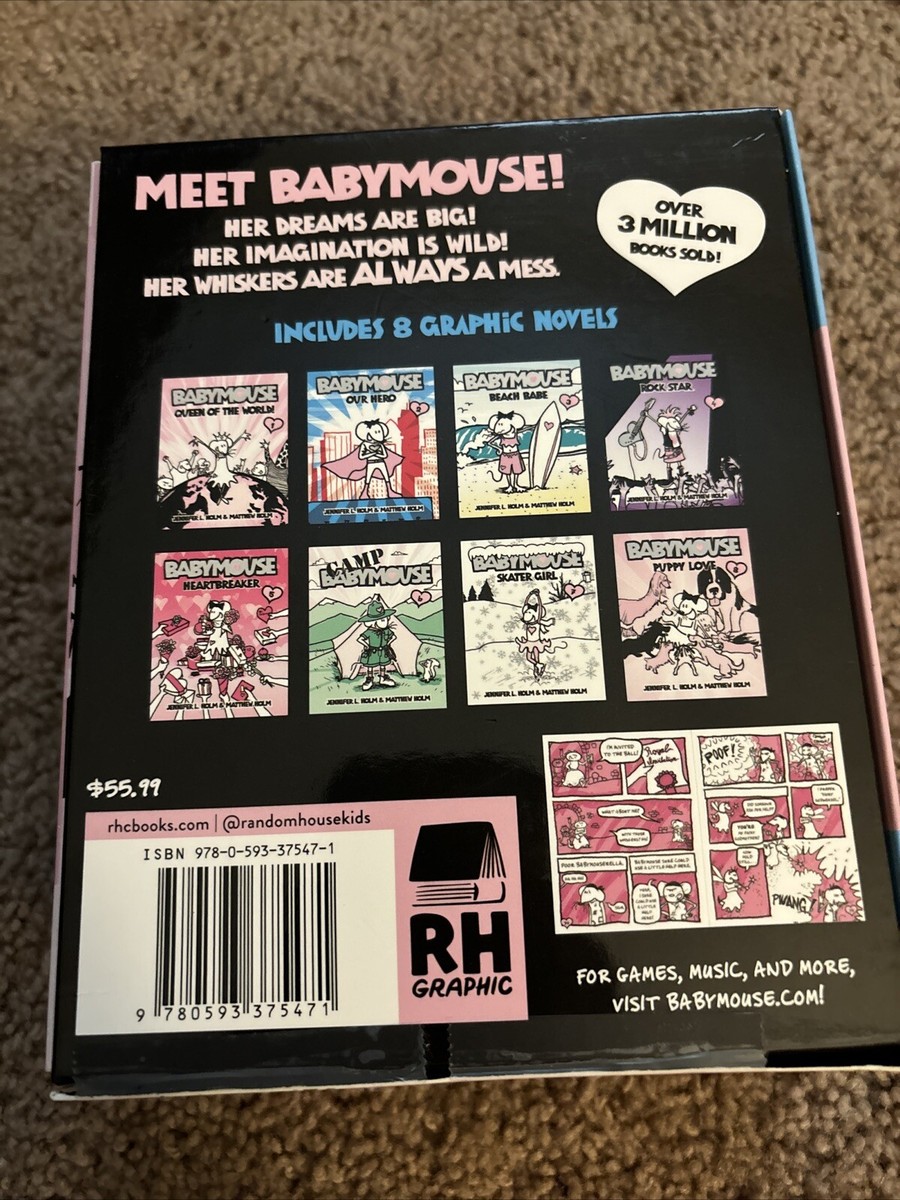 Babymouse Graphic Novel Collection Volume 1-8 Box Set Jennifer