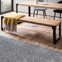 Esszimmerbank Finebuy Sitzbank Akazie Massivholz 160 Cm Essbank Industrial