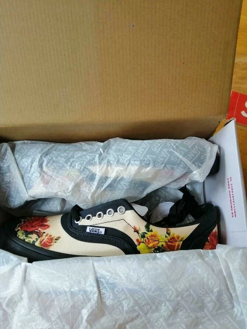 Supreme Vans Jean Paul Gaultier Floral Chukka Pro noir UK 8 US 9 EU 42 DS
