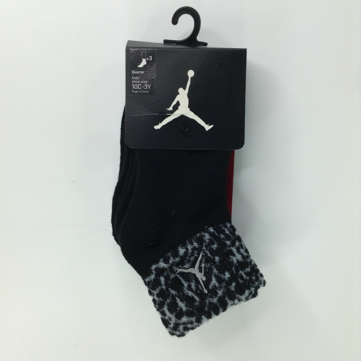 Nike Socks Jumpman Pair Quarter Crew Boys Socks Assorted Size