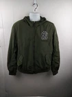 MLB NY New York Yankees Baseball Green Hooded Jacket Size M 100. 3M Thinsulate