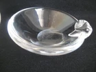 Steuben Glass 5 in. Ashtray Dish Signed Sloped