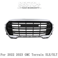 Fit For GMC Terrain SLE/SLT 2022 2023 Plastic Front Chrome & Black Bumper Grille