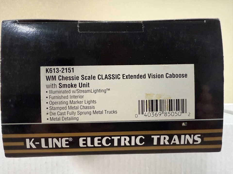 NEW SEALED BOX! K-LINE O GAUGE (K613-2151) Chessie System Caboose FREE SHIPPING - Image 4 of 4