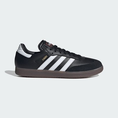 ADIDAS SAMBA INDOOR SOCCER SHOES SIZE: M 5 W 6 CORE BLACK/CLOUD WHITE/VIVID RED