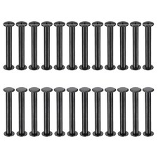 24 Sets Chicago Screws, 42mm l Galvanized Iron Chicago Screw Binding Post