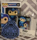 Funko POP 8-Bit Mega Man Blue #13 GameStop Exclusive Vinyl Figure w/keychain
