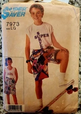 Super Saver Pattern Unisex Children's Shorts Size L