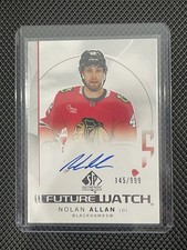 Nolan Allan - 2024-25 SP Authentic Future Watch Auto RC /999 Blackhawks