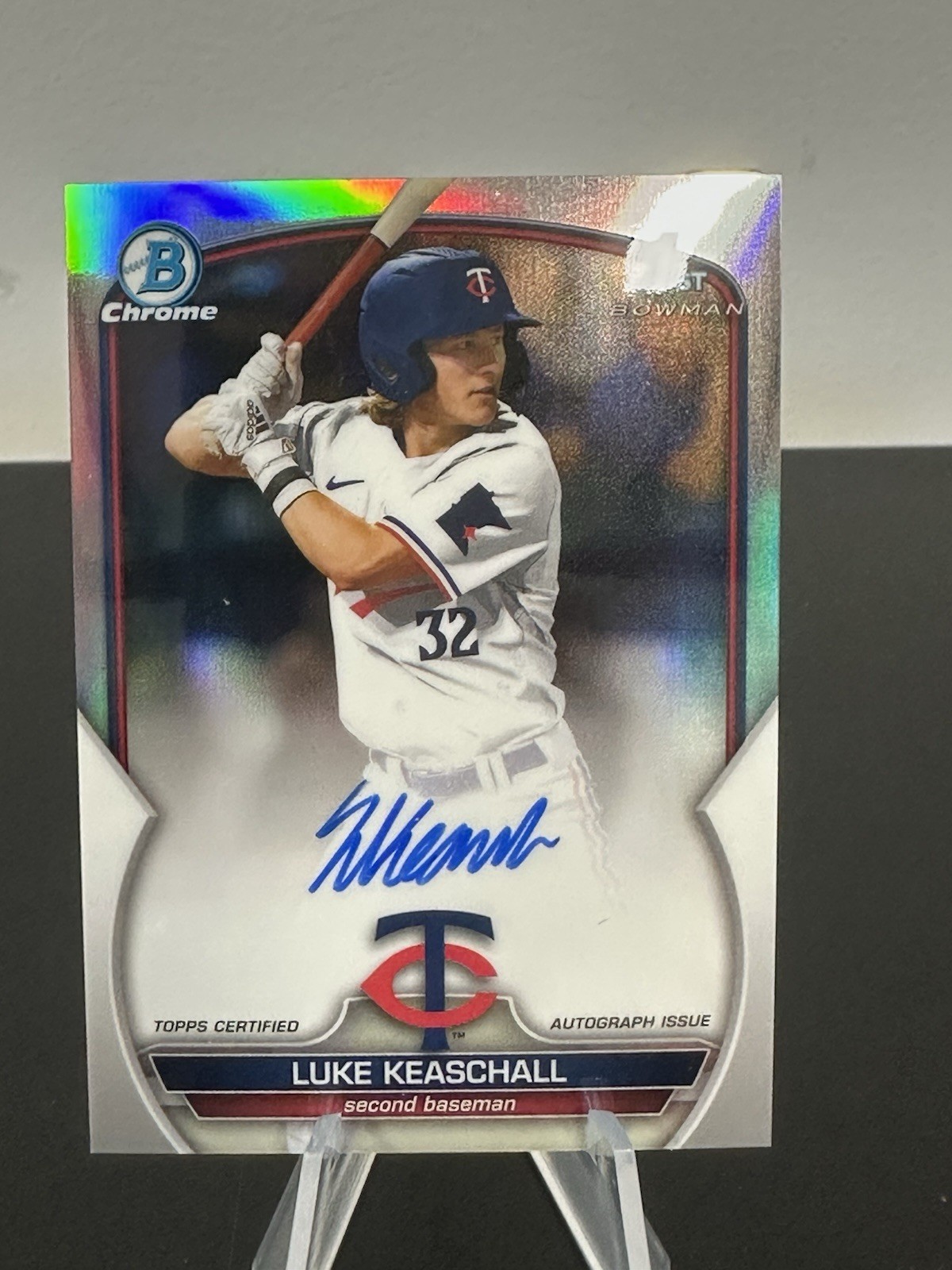 2023 Bowman Draft Chrome 1st Prospect Auto Luke Keaschall Refractor /499 RC