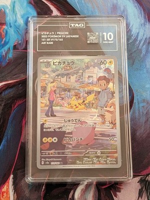TAG 10 GEM MINT JAPANESE POKEMON 2023 PIKACHU 173/165 POKEMON 151